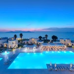 Permalink to: 4****Hotel The Aeolos Beach - Lambi Pool bar by night